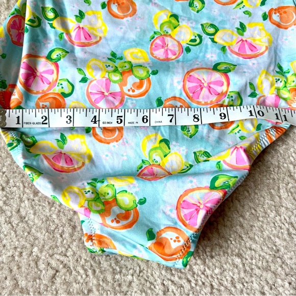 NWT HALEY and the HOUND Citrus Lemon One Shoulder Ruffled Bathing Suit—SZ. S - Picture 6 of 10